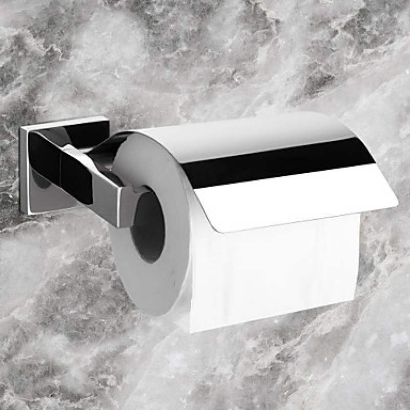  ,Toilet Paper Holder Stainless Steel Wall Mounted 160 x 145 x 65 mm (6.3 x 5.7 x 2.6") Stainless Steel Contemporary